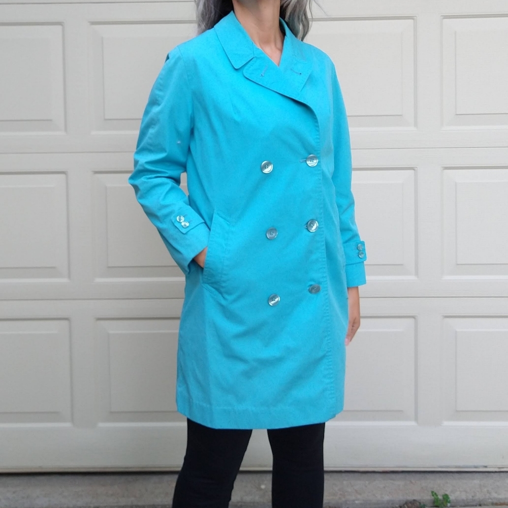 LONDON FOG vintage spring trench coat S - Picture 4 of 8